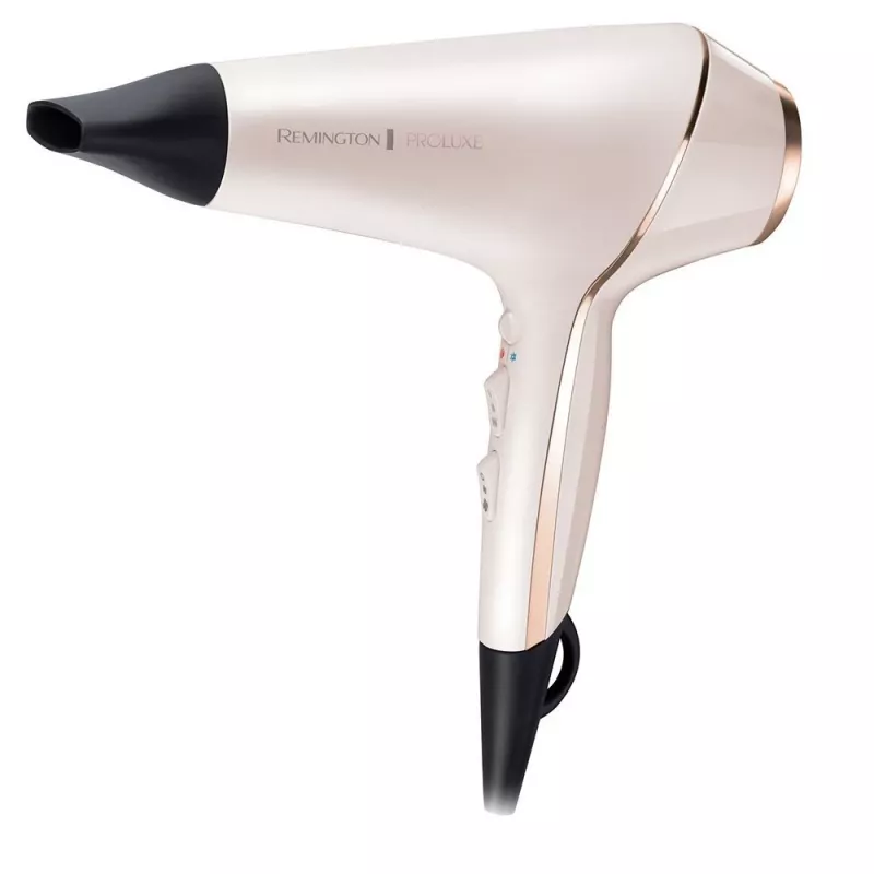 Suszarka do włosów Remington Proluxe Ionic z dyfuzorem i koncentratorem, złota