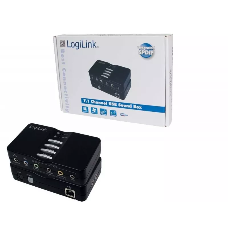 LogiLink USB Sound Box Dolby 7.1 8-kanałowa 7.1 kanałów