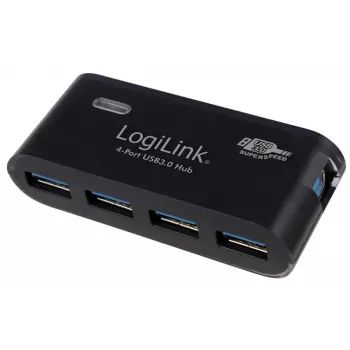 LogiLink USB 3.0 4x - 5000 Mbit/s - USB 3.0 - 5 V - 107 mm - 200 mm - 101 mm (UA0170)