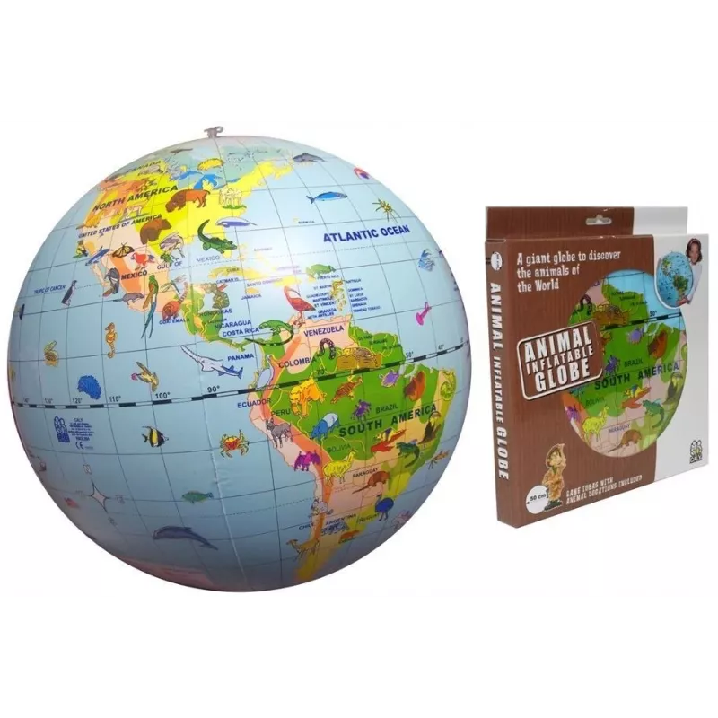 Caly Animal Globe Maxi Globe 50 cm, Wielokolorowy