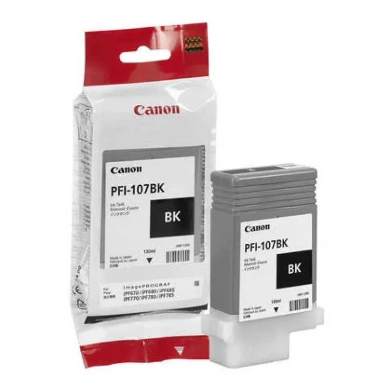 Oryginalny wkład atramentowy Canon PFI-107BK 1 szt. Czarny