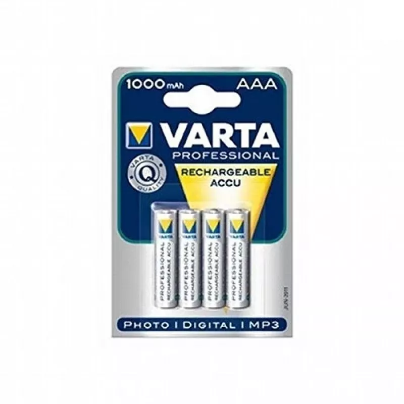 VARTA HR03 AAA Recharge Accu Moc 1000 mAh 05703 akumulatorki 4 szt. Zielony, Żółty