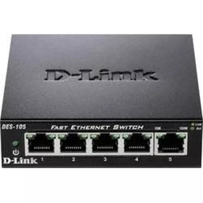 D-Link DES-105 Niezarządzalny L2 Czarny