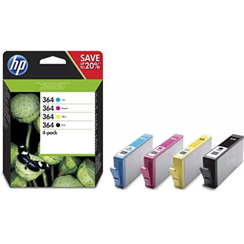 HP 364 4-pack Black/Cyan/Magenta/Yellow Original Ink Cartridges