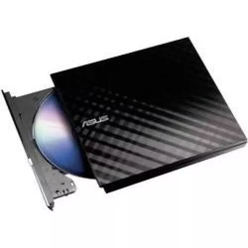 Zewnętrzny napęd optyczny DVD±RW ASUS SDRW-08D2S-U Lite, USB 2.0, czarny, 24x CD / 8x DVD, 142×142×20 mm