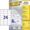 Etykiety uniwersalne Avery do drukarek laserowych, kopiarek i atramentowych 24 arkusze 70x36mm