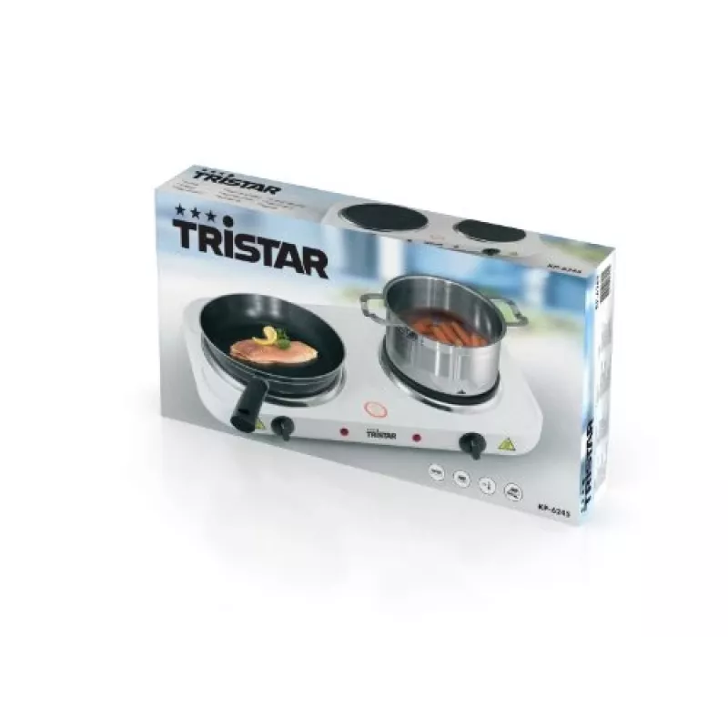 Tristar Podwójna Płyta Grzewcza KP-6245, 2500W, 15,5/18,5 cm