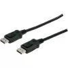 Kabel połączeniowy DisplayPort z zatrzaskami 1080p 60Hz FHD Typ DP / DP M / M czarny 3m