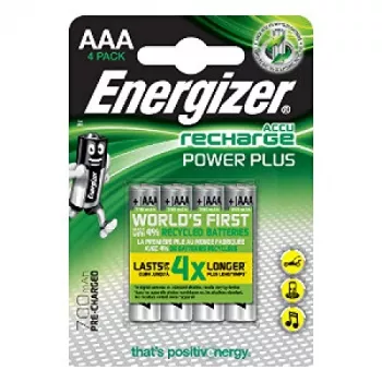 ENERGIZER BATTERY Accu Recharge Power Plus 700 mAh AAA HR3/4 Akumulator, 4 sztuki