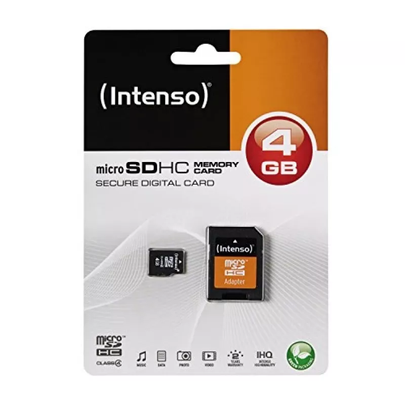 Karta pamięci Intenso 4 GB MicroSDHC Class 4 3403450