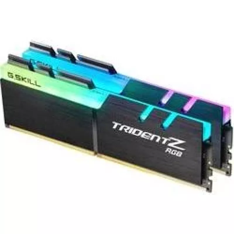 DIMM 16 GB DDR4-3200 (2x 8 GB) Dual-Kit, Arbeitsspeicher schwarz, F4-3200C16D-16GTZR, Trident Z RGB, INTEL XMP
