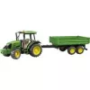 Model ciągnika BRUDER John Deere 5115 M z przyczepą wywrotką