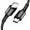 Baseus High Density Braided kabel Type-C to Lightning, PD, 20W, 1m (czarny)