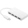 Wentronic Goobay USB-C™ 4x Multiport Adapter, biały - gleichzeitiger Connector of 4x USB 3.0 A-Socket to USB-C™ Plug (66274)