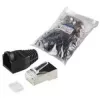 Złącze przewodowe RJ45 LogiLink MP0022 Czarny Przezroczysty
