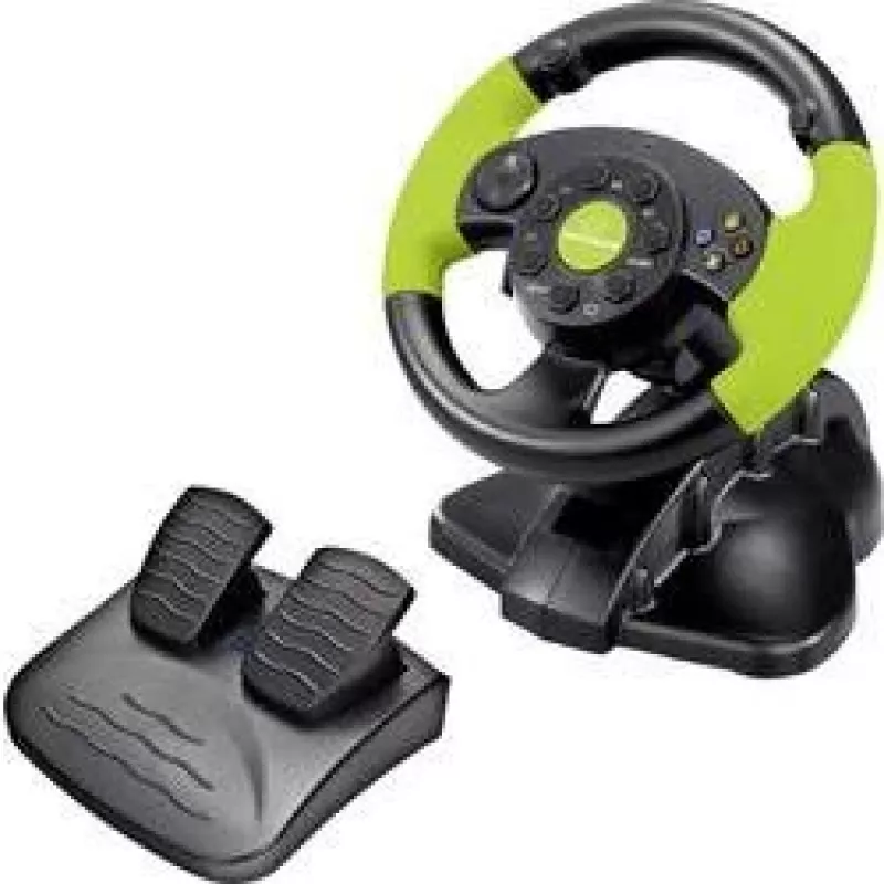 Przewodowy kontroler do gier ESPERANZA EG104 do PlayStation 3 i Xbox 360, czarno-zielony