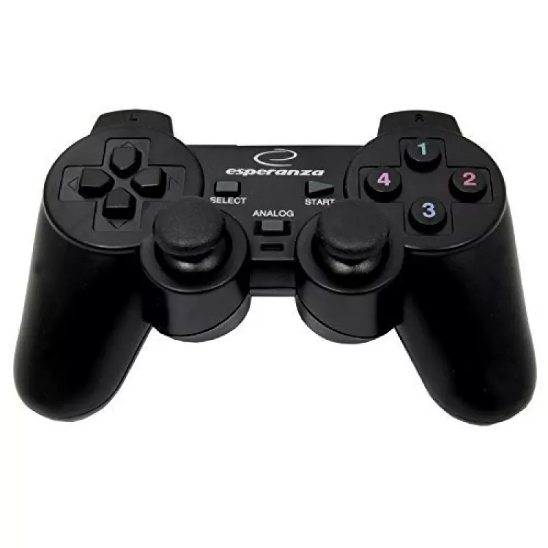 Gamepad ESPERANZA EG102 przewodowy USB 2.0, obsługa PC/PlayStation 3, D-pad, wibracje, czarny
