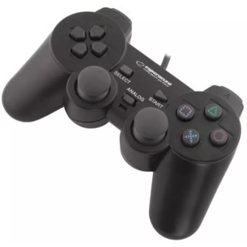 Gamepad ESPERANZA EG102 przewodowy USB 2.0, obsługa PC/PlayStation 3, D-pad, wibracje, czarny