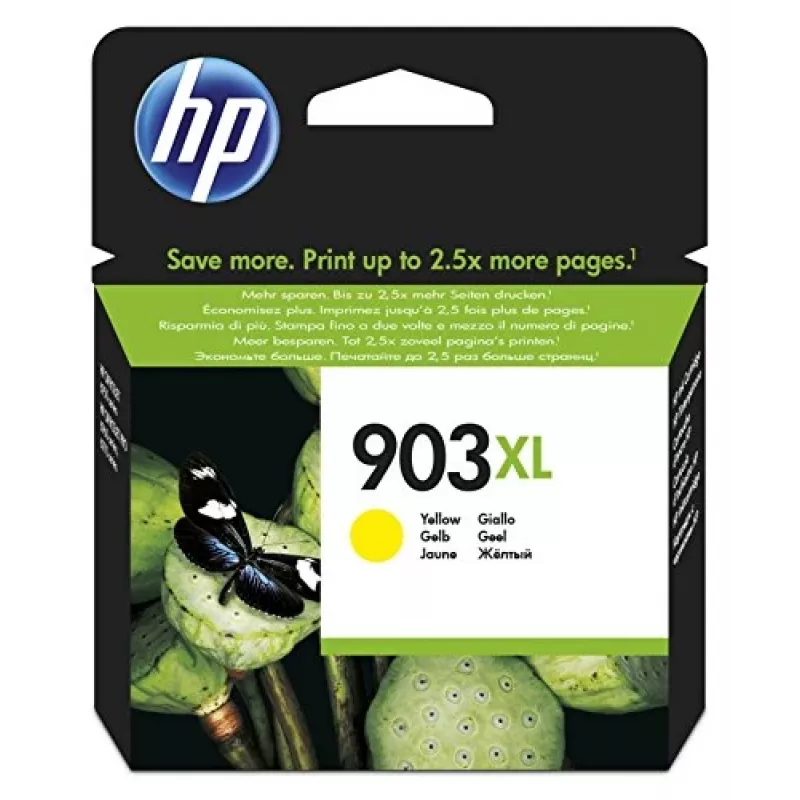 HP 903XL High Yield Yellow Original Ink Cartridge, Yellow, 1 szt., 750 stron