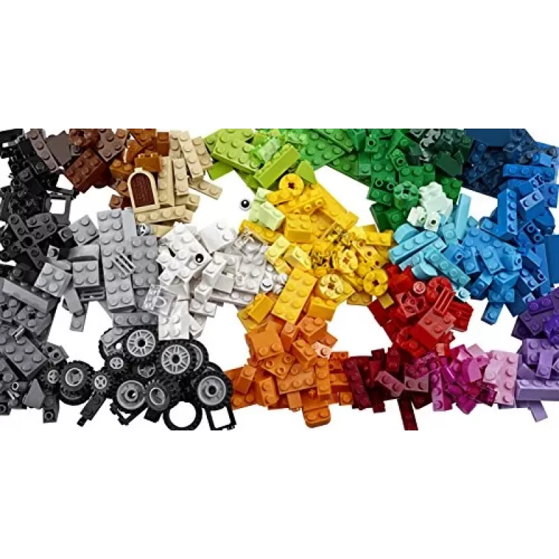 LEGO 10696 Classic Medium Creative Brick Box – Łatwe przechowywanie zabawek, kolorowe klocki, zestaw konstrukcyjny dla dzieci, chłopców i dziewczynek w wieku 4+ lat