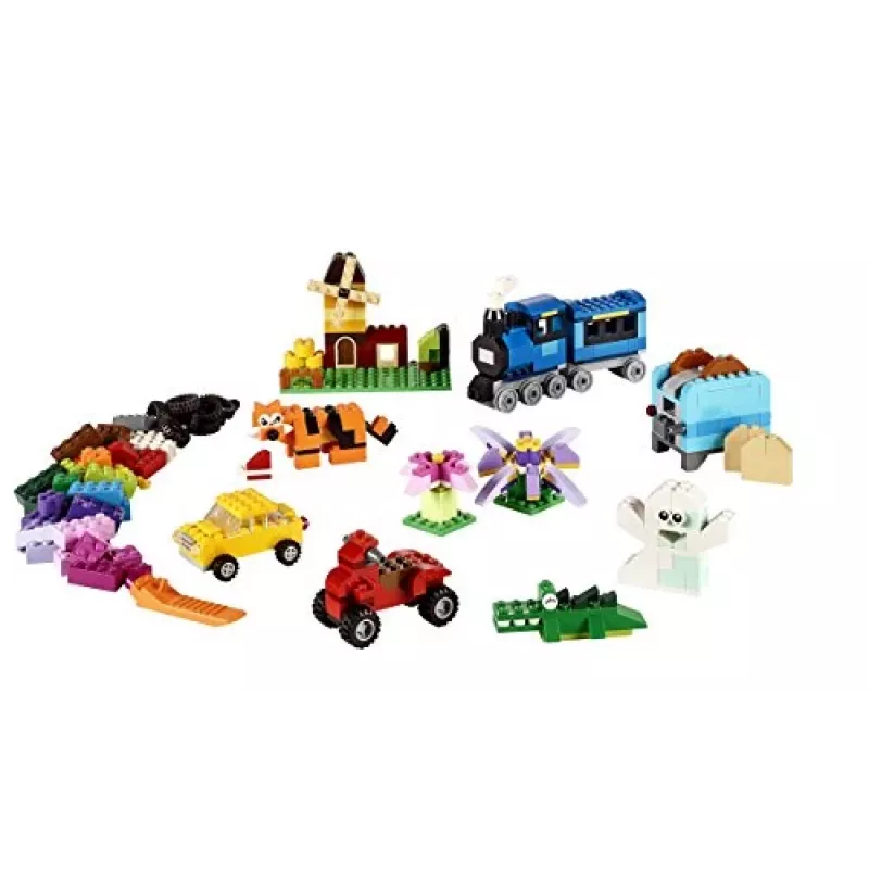 LEGO 10696 Classic Medium Creative Brick Box – Łatwe przechowywanie zabawek, kolorowe klocki, zestaw konstrukcyjny dla dzieci, chłopców i dziewczynek w wieku 4+ lat