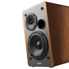 Edifier R1280T Active Bookshelf Speaker System with Remote Control and Dual RCA Inputs - Brown Wood