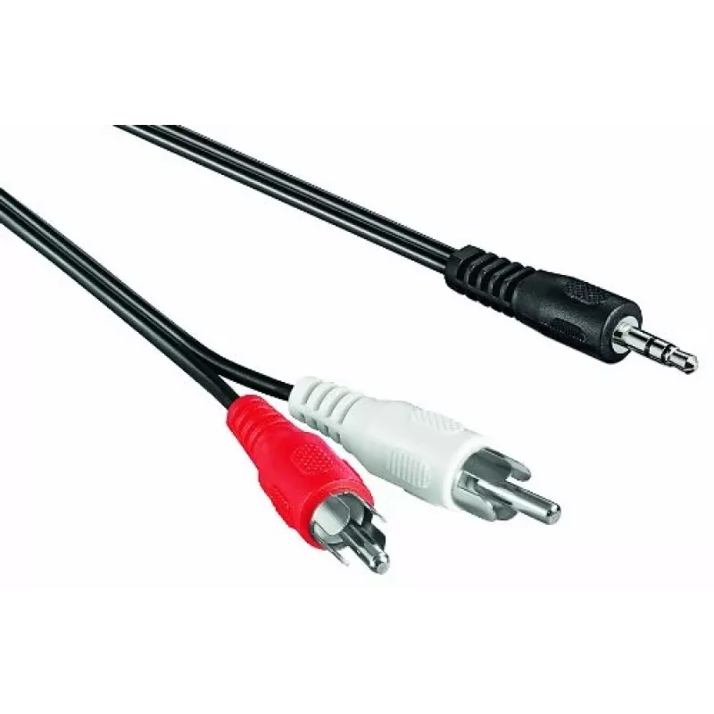 Audiokabel 3,5mm > StereoCinch (schwarz, 1,5 Meter)