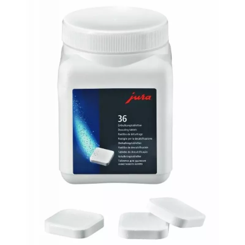 Tabletki czyszczące Jura Descaler 70751 do ekspresów do kawy, 36 tabletek w plastikowym słoiku