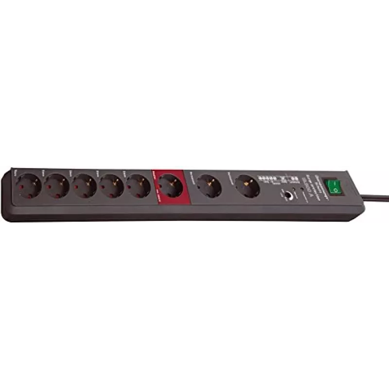 Brennenstuhl 1159490936 Przedłużacz zasilający 3 m 8 gniazd AC Antracyt