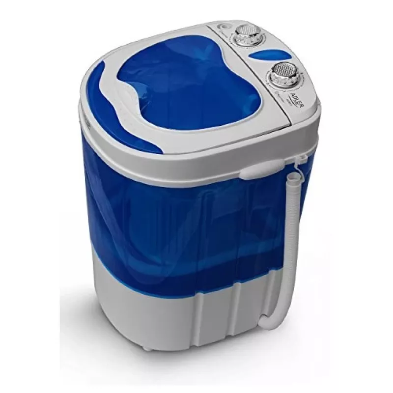 Adler | AD 8051 | Pralka | Klasa efektywności energetycznej | Ładowanie od góry | Pojemność prania 3 kg | Nieokreślona prędkość obrotowa | Głębokość 37 cm | Szerokość 38 cm | Biały/Niebieski