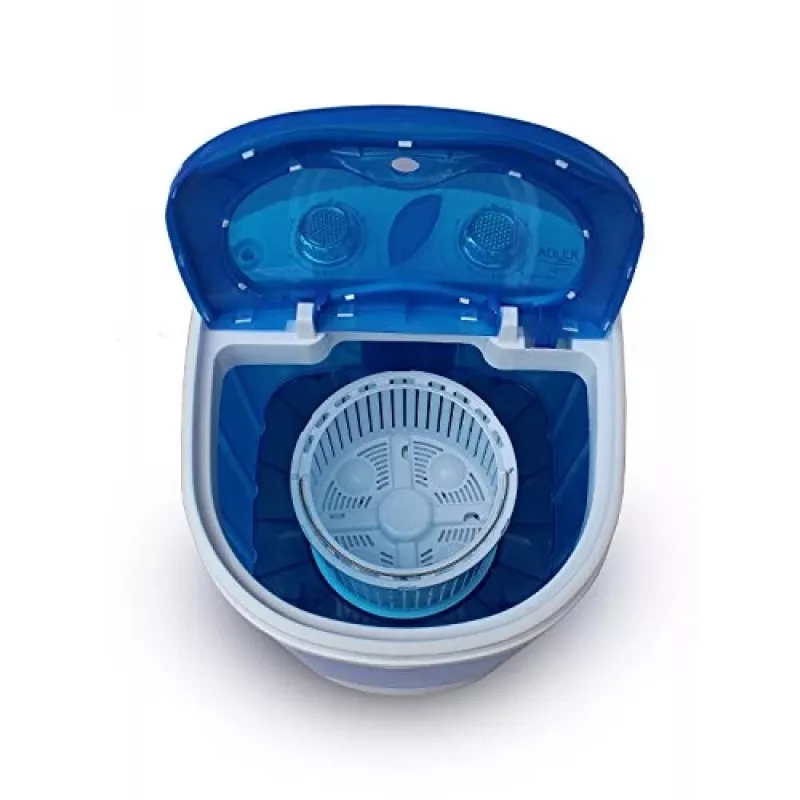 Adler | AD 8051 | Pralka | Klasa efektywności energetycznej | Ładowanie od góry | Pojemność prania 3 kg | Nieokreślona prędkość obrotowa | Głębokość 37 cm | Szerokość 38 cm | Biały/Niebieski