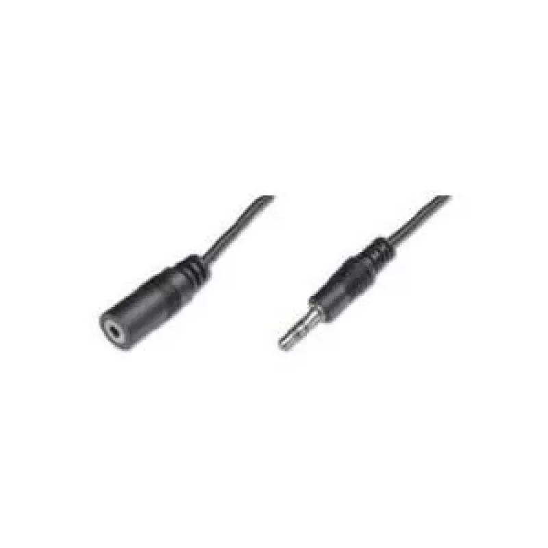 Wentronic Goobay Przedłużacz jack 3,5 mm, czarny, 5 m - wtyk jack 3,5 mm (3-stykowy, stereo) > gniazdo jack 3,5 mm (3-stykowe, stereo) (50090)
