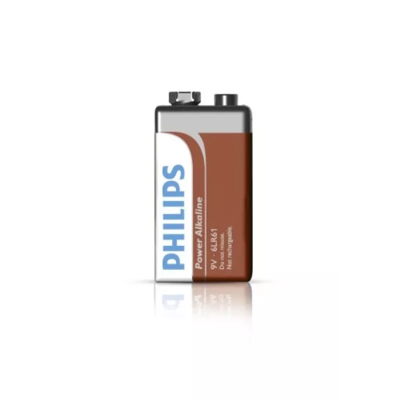 Bateria jednorazowa Philips Power Alkaline Battery 6LR61P1B/10