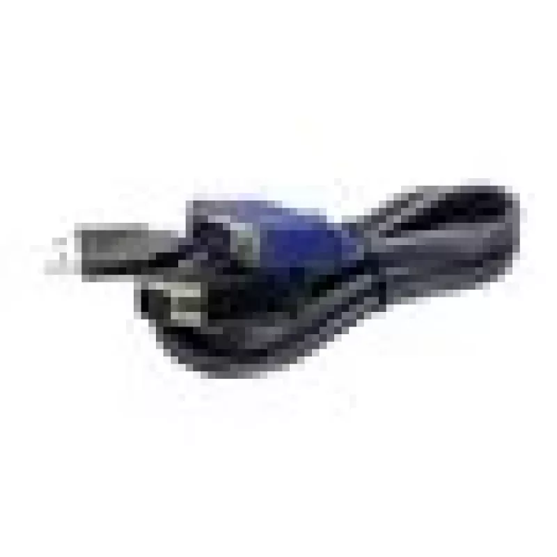 TRENDnet TK CU10 - klawiatura- / Video- / mysz- (KVM-) kabel - USB Type A, 4-pin, HD-15 (M) - HD-15 (M) - 3,1m - Czarny (TK-CU10)