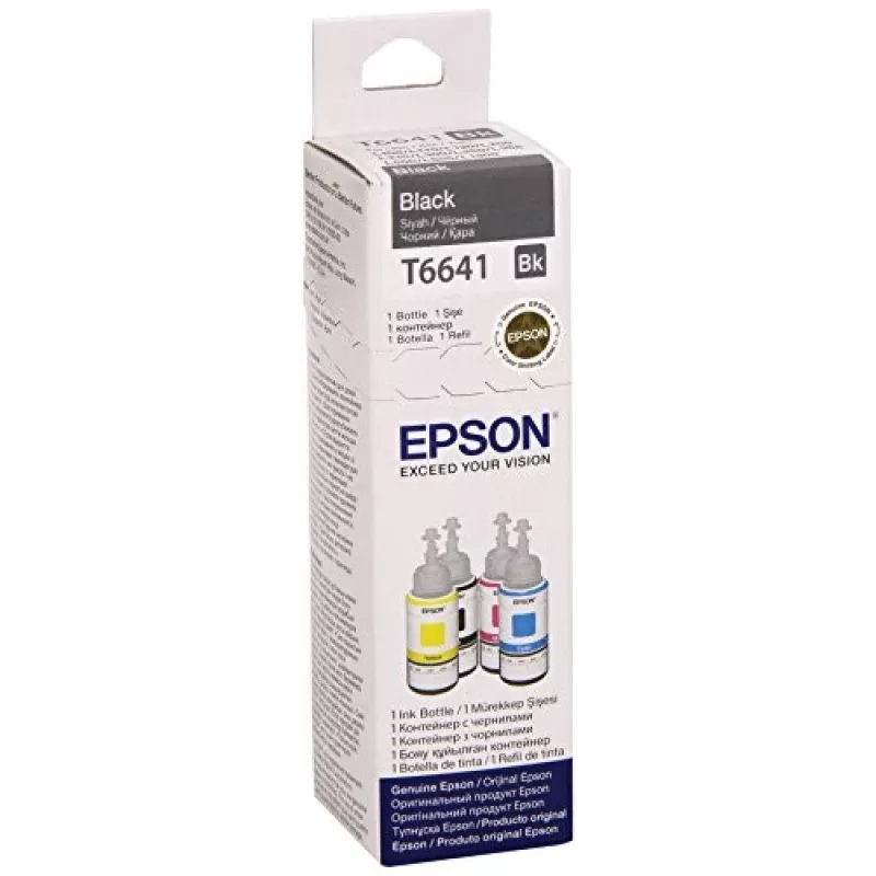 Ink Bottle Epson T6641 70ml Czarny