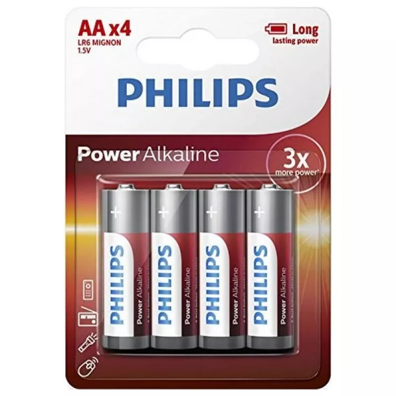 Bateria jednorazowa Philips Power Alkaline Battery LR6P4B/10