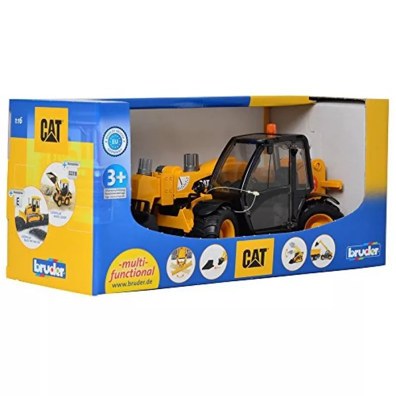 Bruder 02141 Caterpillar Ładowarka Teleskopowa Plastikowa Zabawka Rolnicza Budowlana