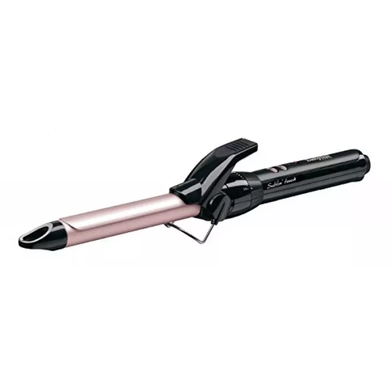 Lokówka BABYLISS Pro 180 19mm — baryłka 19 mm, 150–180°C, 10 poziomów grzania, obrotowy przewód, różowo-czarna