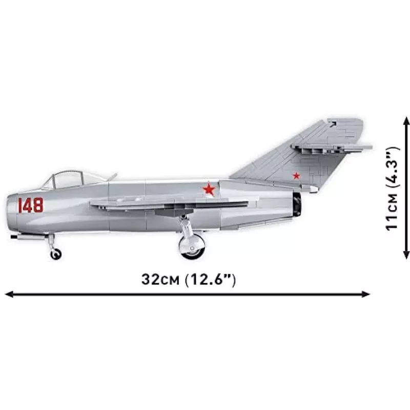 COBI Historical Collection Korean War MIG-15 NATO Code Fagot Soviet Jet
