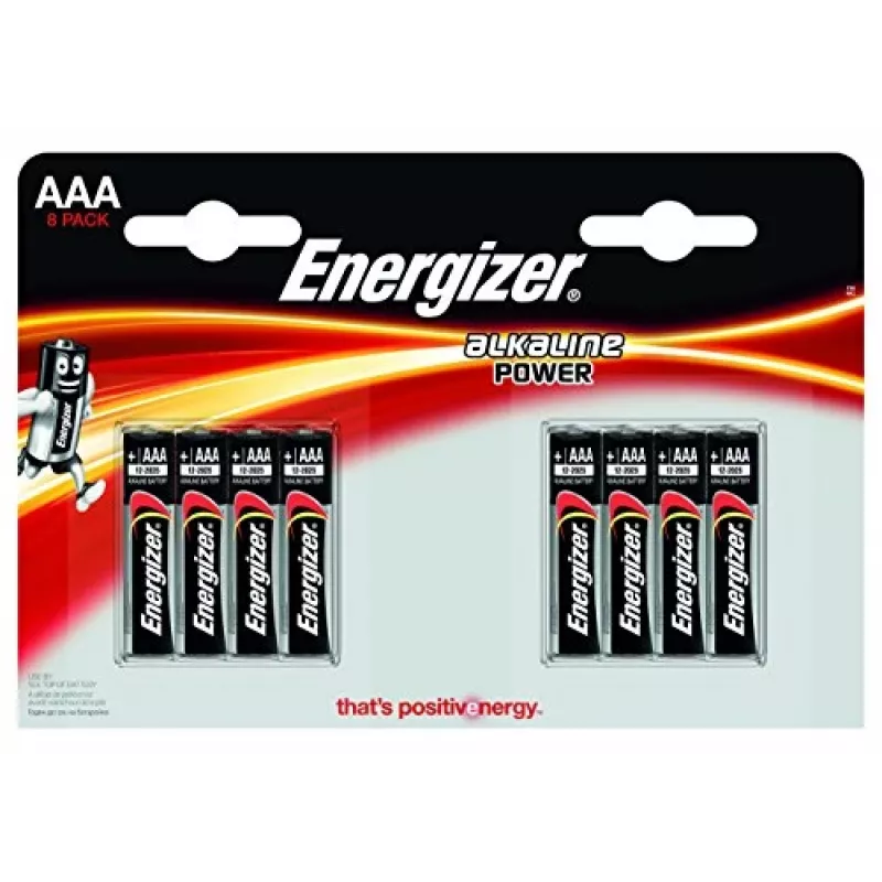 Baterie alkaliczne AAA Energizer E92 — blister 8 szt.