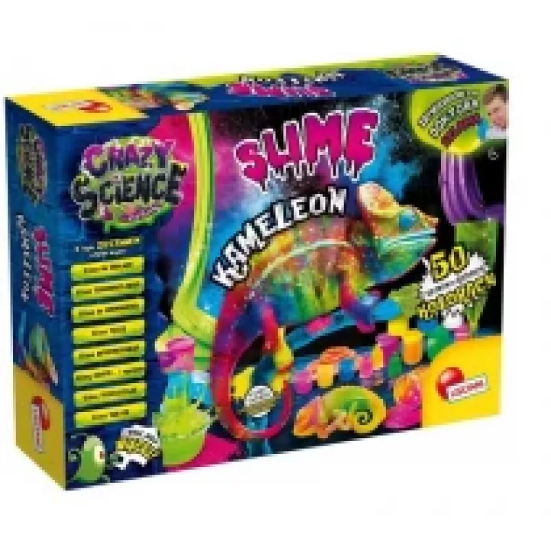 Liscianigiochi Zestaw Naukowy Crazy Science Slime Chameleon 304-PL89246 – edukacyjny zestaw do eksperymentów ze slime