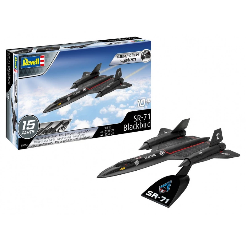 Zestaw modelarski Revell Lockheed SR-71 Blackbird w skali 1:110 Easy Click