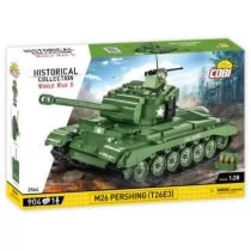 Zestaw konstrukcyjny COBI M26 Pershing T26E3 904 elementy Plastik dla dzieci od 3 lat