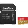 Karta pamięci MicroSDHC SANDISK Extreme 512 GB UHS-I A1 V30 U3 Class 10, odczyt 190 MB/s, zapis 130 MB/s, zawiera adapter SD