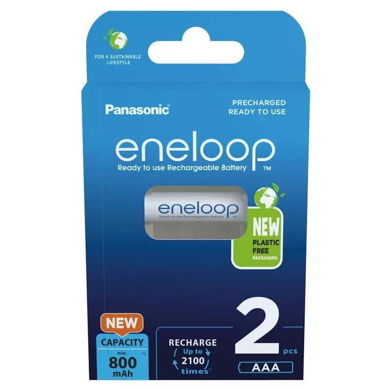 Akumulatory PANASONIC ENELOOP AAA 800 mAh 2 szt. (BK-4MCDE/2CP)