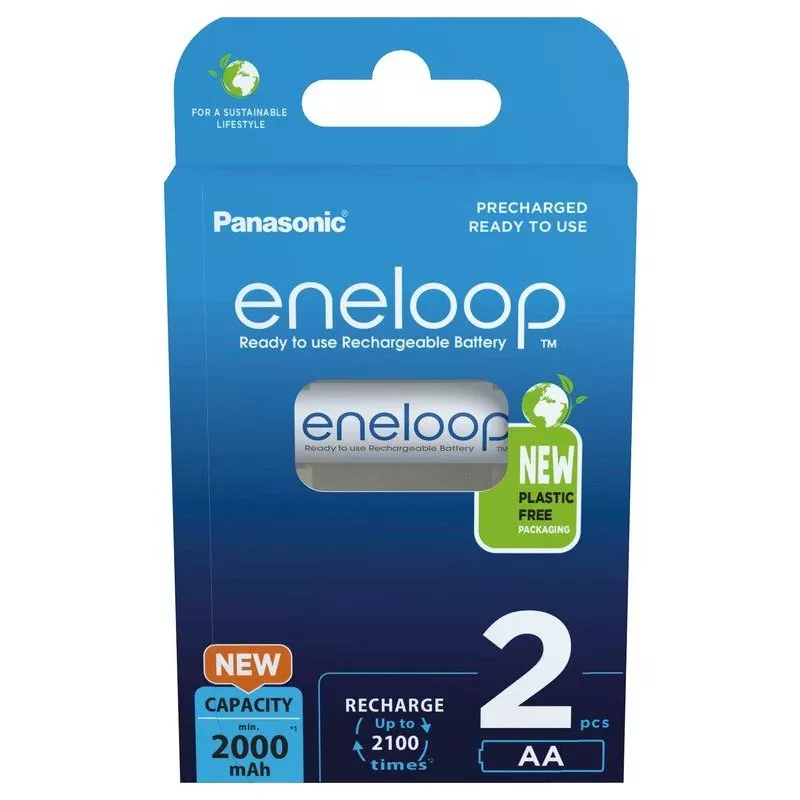 Akumulatory PANASONIC ENELOOP AA 2000 mAh 2 szt. (BK-3MCDE/2CP)