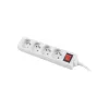 Listwa zasilająca Lanberg PS1-04E-0150-W 1,5 m 4 gniazda AC Do użytku wewnętrznego Biała