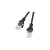 Lanberg PCU5-10CC-1000-BK Kabel sieciowy Czarny 10 M Cat5e U/UTP (UTP) (PCU5-10CC-1000-BK)