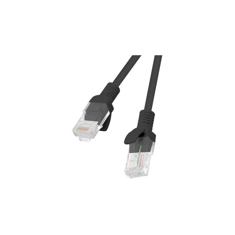 Lanberg PCU5-10CC-1000-BK Kabel sieciowy Czarny 10 M Cat5e U/UTP (UTP) (PCU5-10CC-1000-BK)