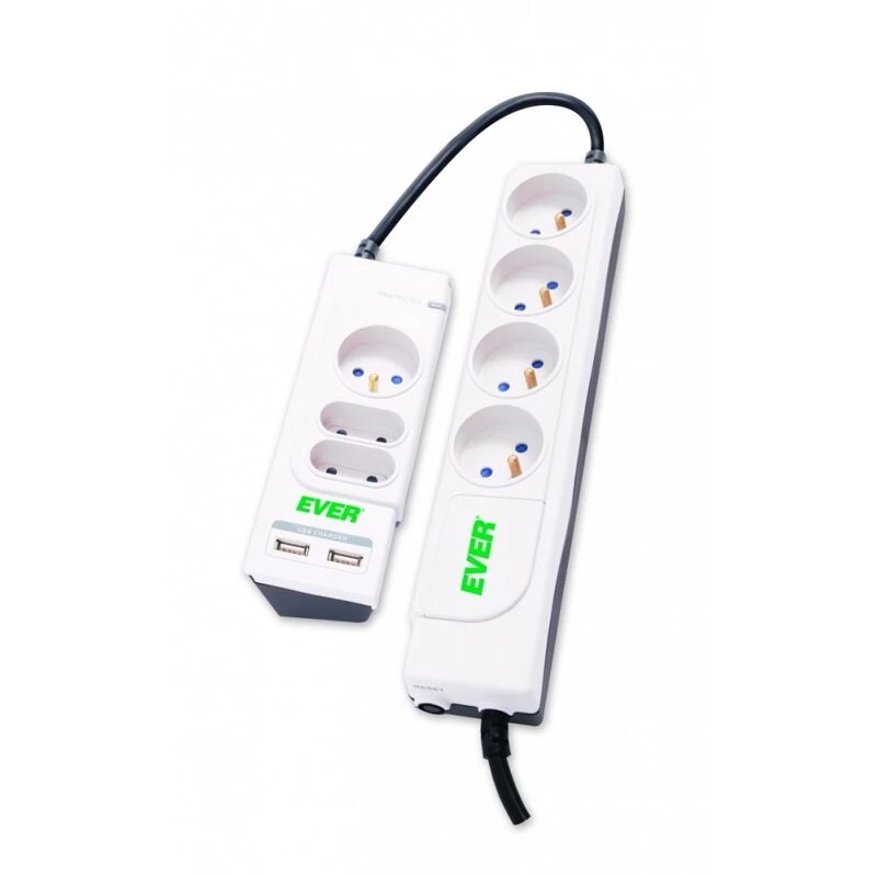 OFFICE PLUS 7 GNIAZD 250 V biały (T/LZ06-OFP018/0000) - Ever